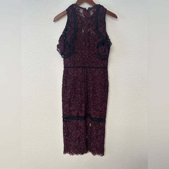 Alexis lace Evie Gothic Style Dress burgundy size medium. - Picture 8 of 13